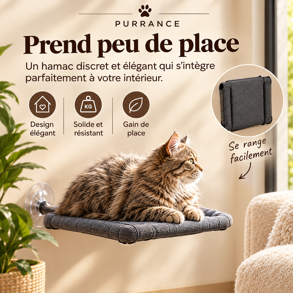 Hamac Suspendu pour Chat