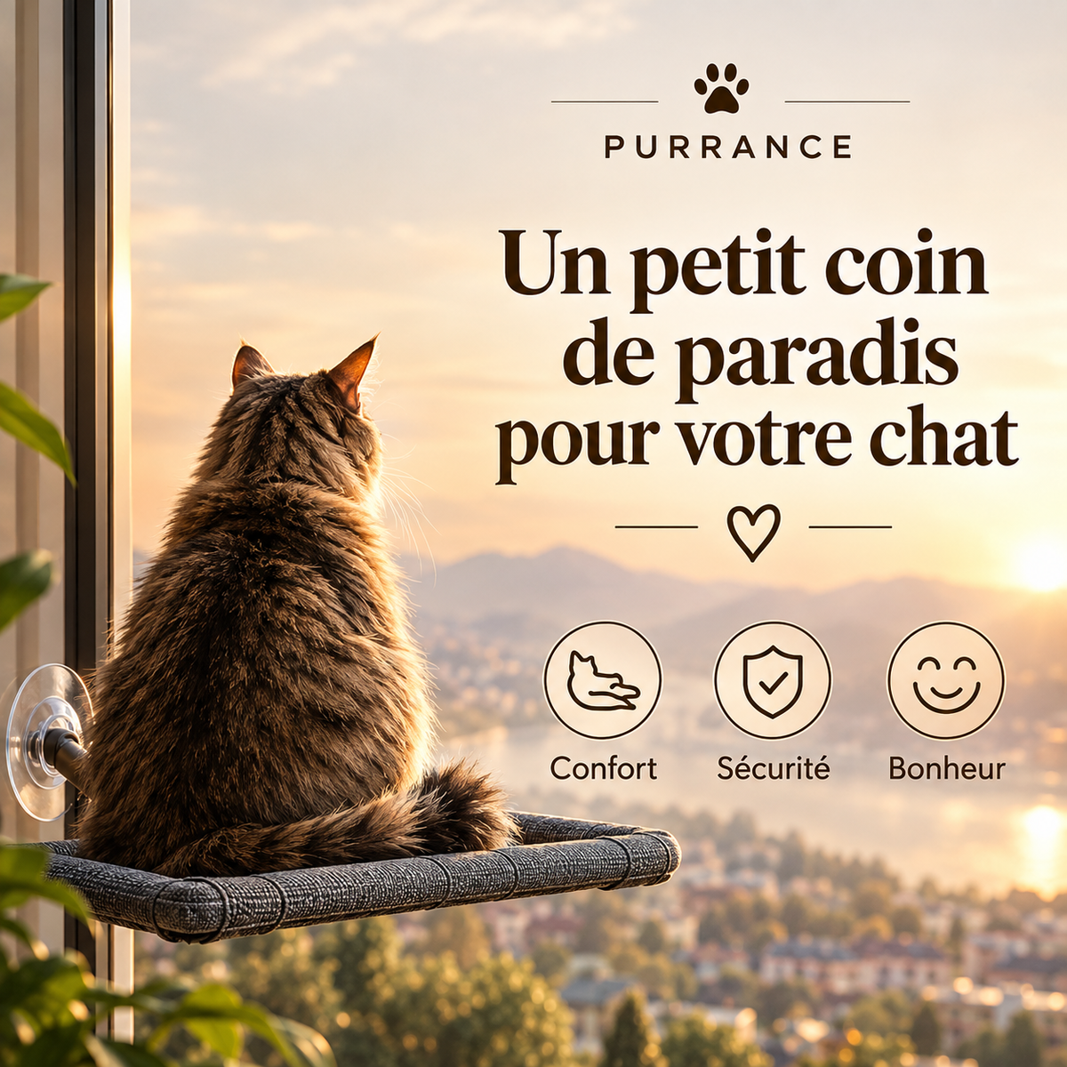 Hamac Suspendu pour Chat