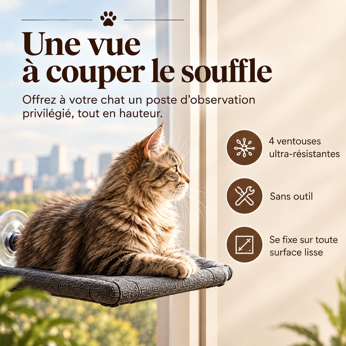 Hamac Suspendu pour Chat