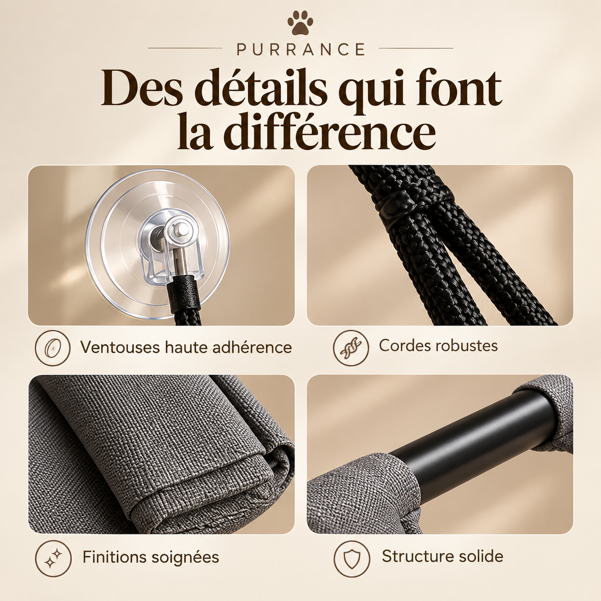 Hamac Suspendu pour Chat